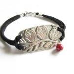 3 Owl Bracelet Wire Wrapped Black Leather Suede..